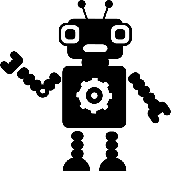 Робот силуэт