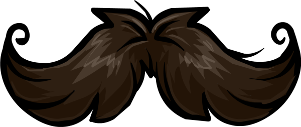 Усы на прозрачном фоне