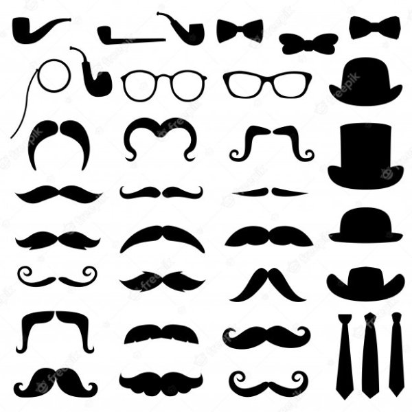 Усики силуэт