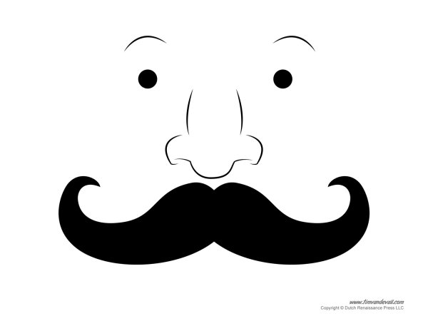 Усы раскраска