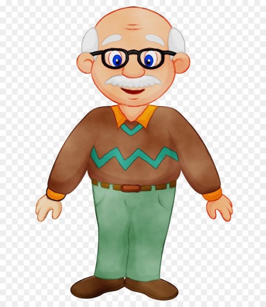 Дедушка мультяшный