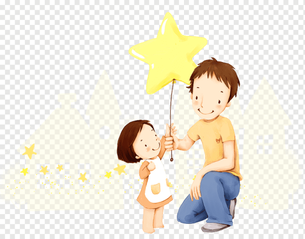 Папа и дочка рисунок