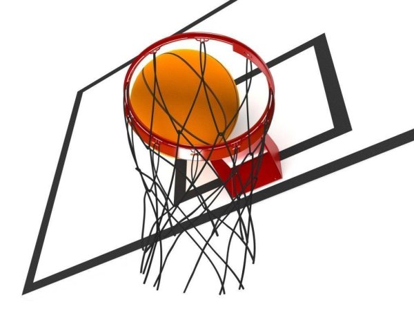 Баскетбол на прозрачном фоне