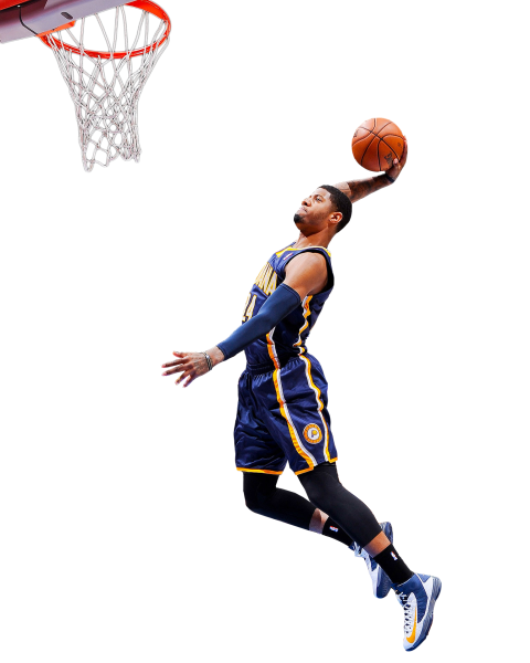 Баскетболист на белом фоне