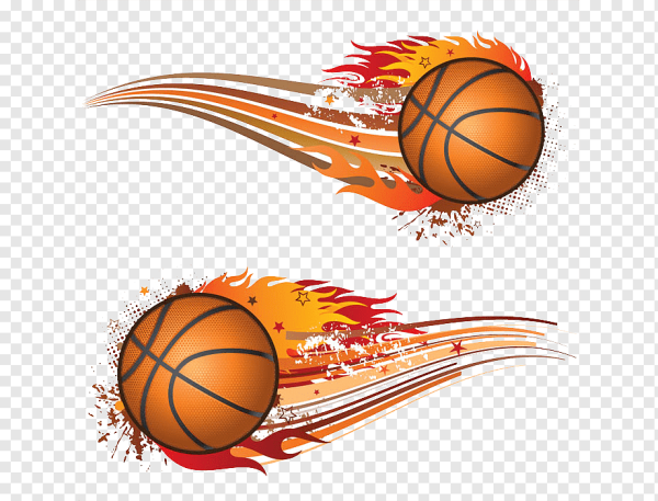 Баскетбольный мяч в полете