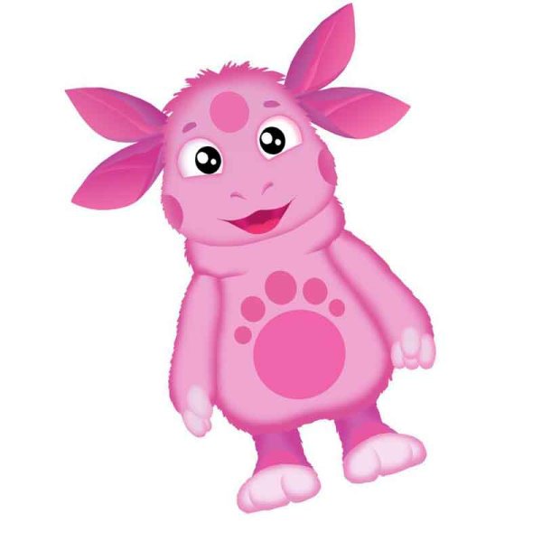 Лунтик на белом фоне