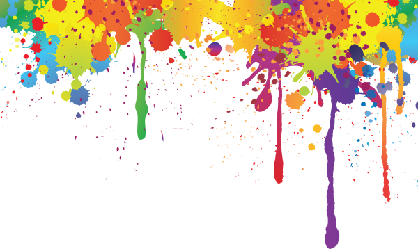 Разноцветные брызги краски