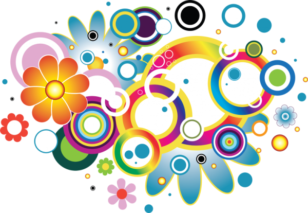 Фон детский круги