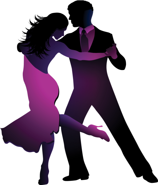 Спортивные бальные танцы силуэт