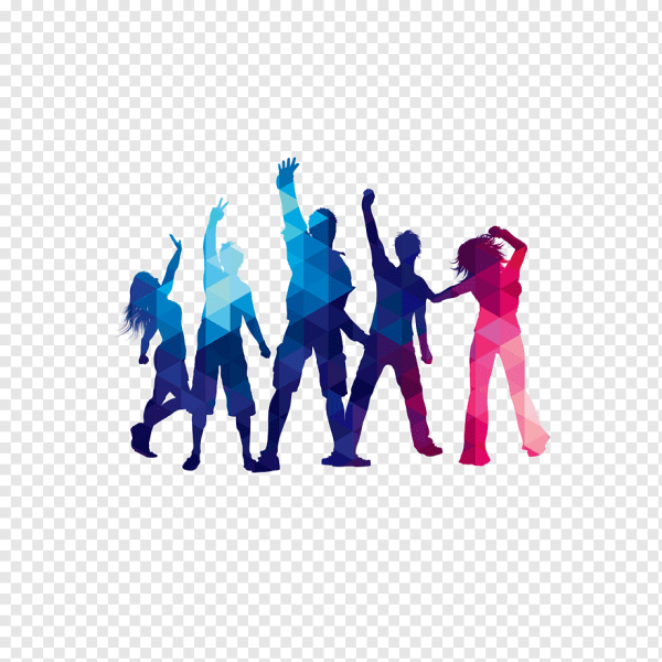 Силуэт цветной