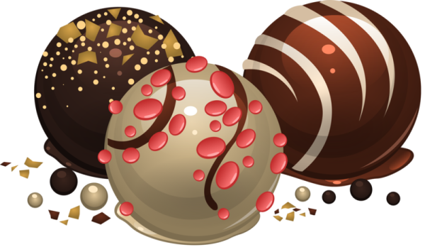 Векторная шоколадная конфета