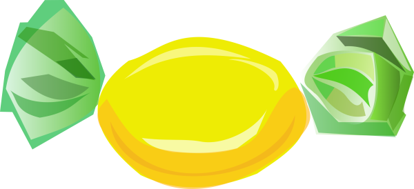 Конфеты на прозрачном фоне