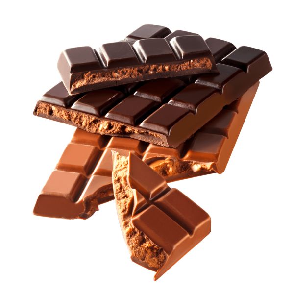 Ломтики шоколада