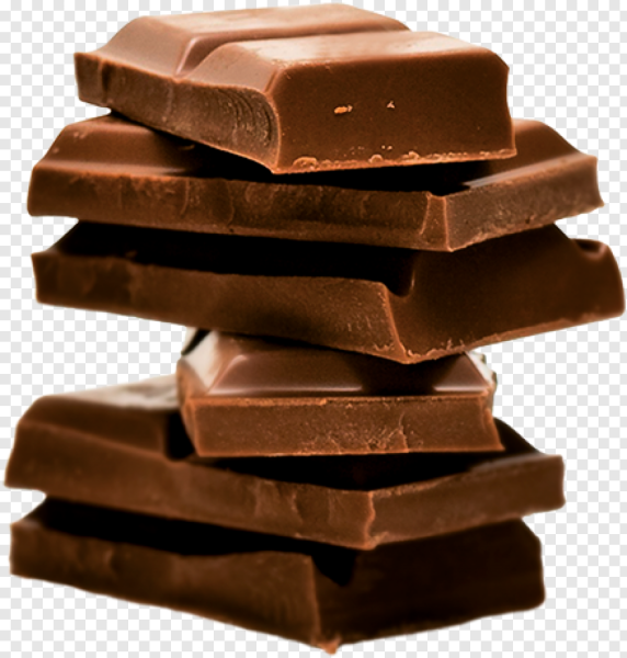Шоколад на белом фоне