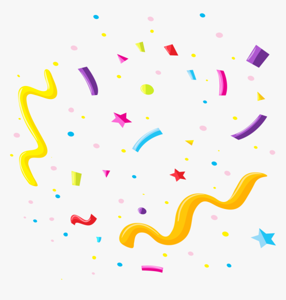 Конфетти на столе