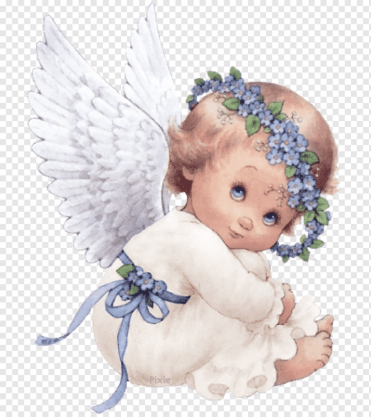 Ангелочек на прозрачном фоне