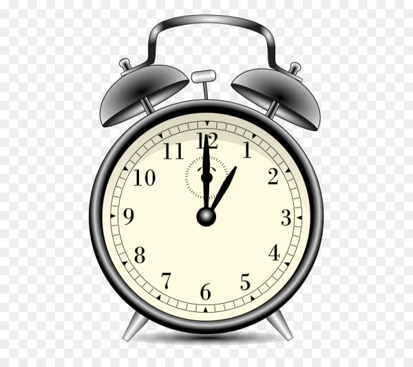 Будильник на прозрачном фоне