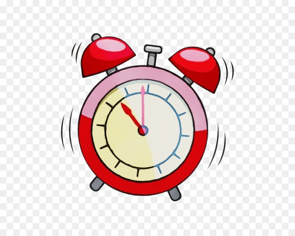 Будильник для детей на прозрачном фоне