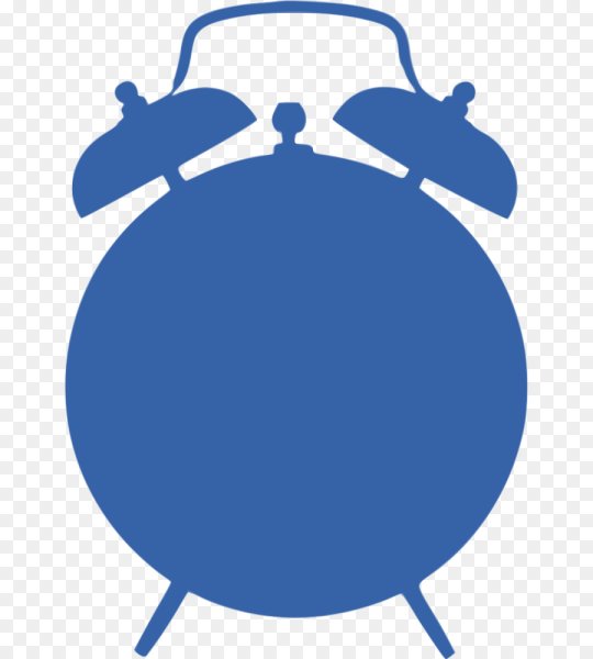 Голубой будильник для метрики