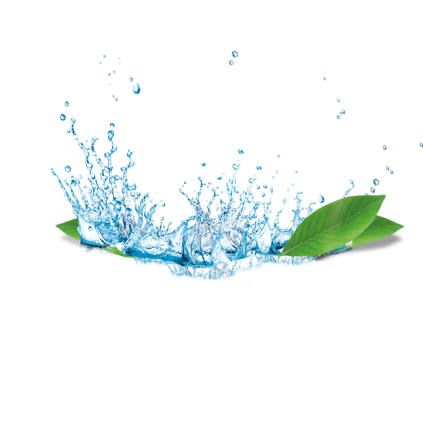 Брызги воды без фона