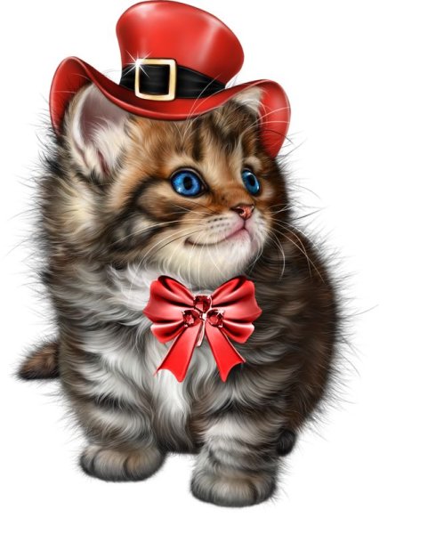 Котенок с бантом