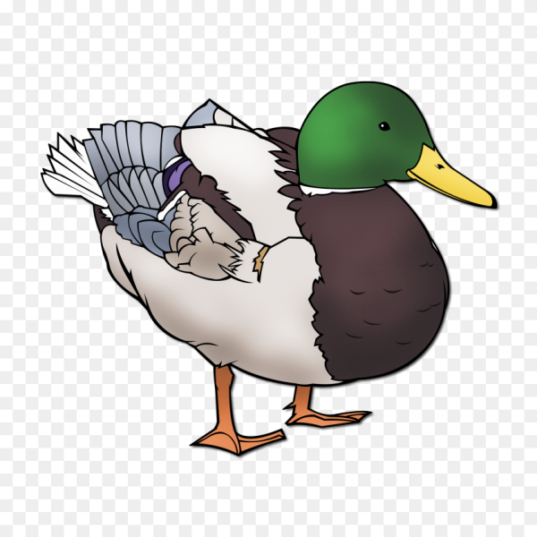 Утка мультяшная