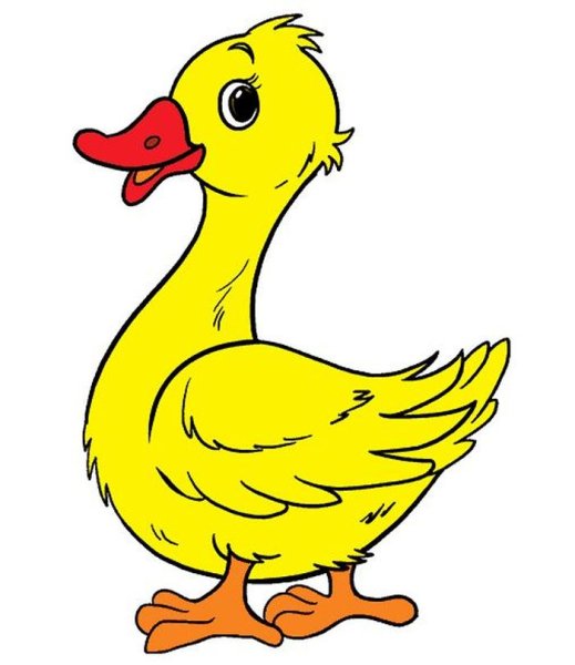 Гусенок мультяшный