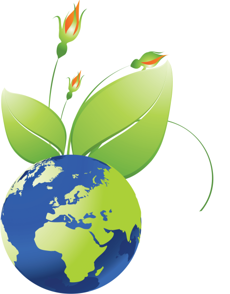 Экология на белом фоне