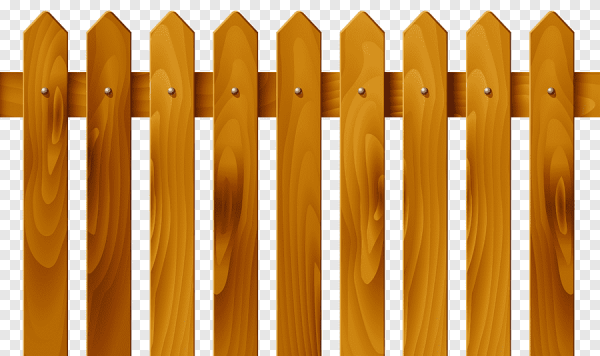 Деревянный забор на белом фоне