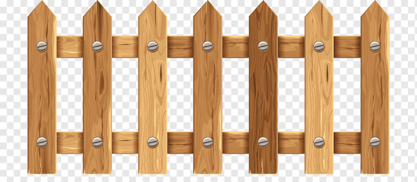 Деревянный забор на белом фоне