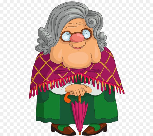 Старушка мультяшная