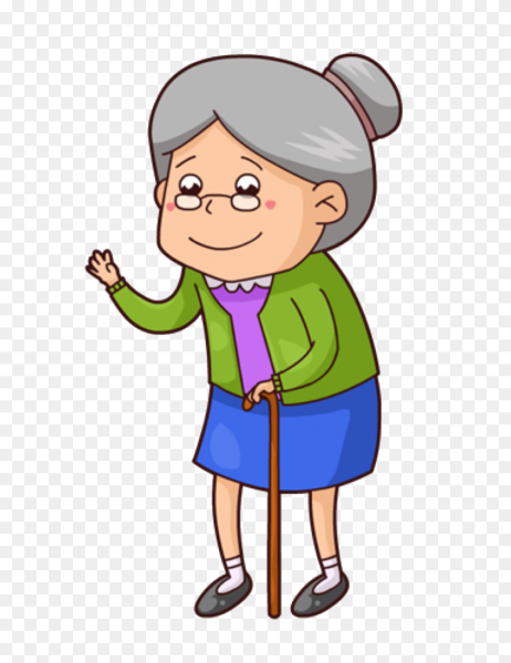 Бабушка мультяшка