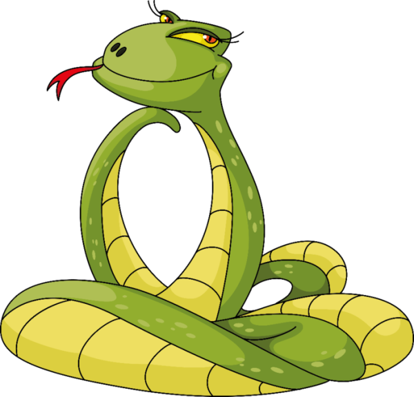 Змея мультяшка