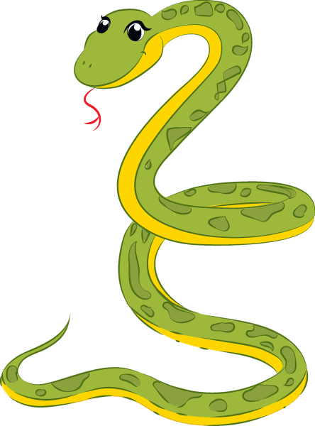 Змеи на прозрачном фоне
