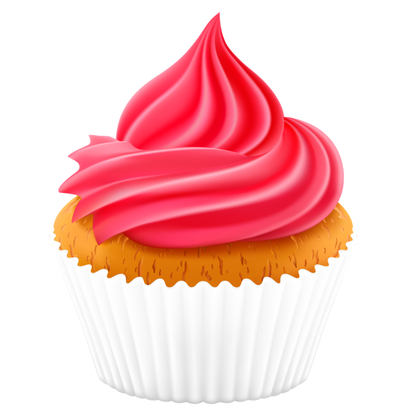 Пирожное на белом фоне