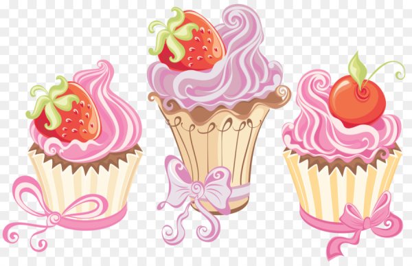 Пироженки на прозрачном фоне