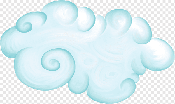 Сказочные облака на прозрачном фоне