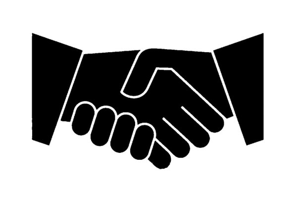 Рукопожатие вектор