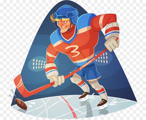 Хоккеист мультяшный