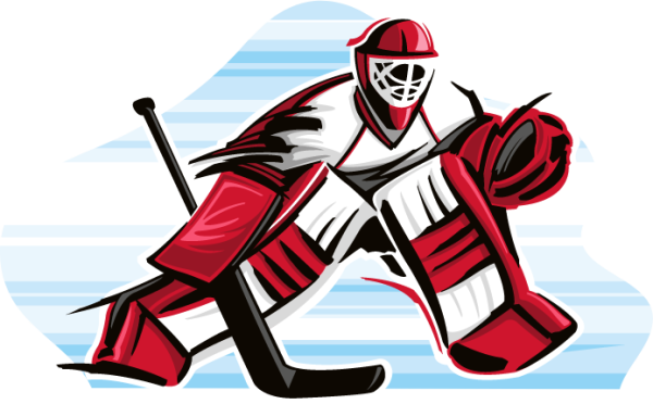 Хоккейный вратарь мультяшный