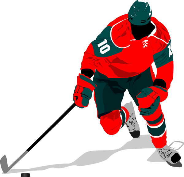 Хоккеист ребенок вектор