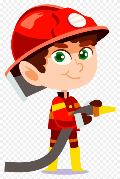 Пожарник мультяшный
