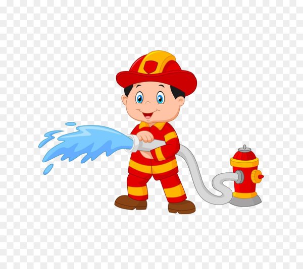 Пожарник мультяшный