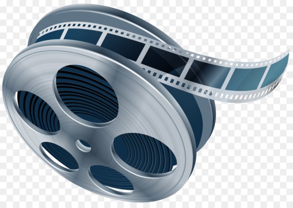 Кинолента на прозрачном фоне