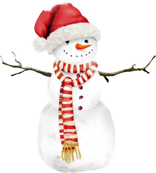 Снеговик на лыжах