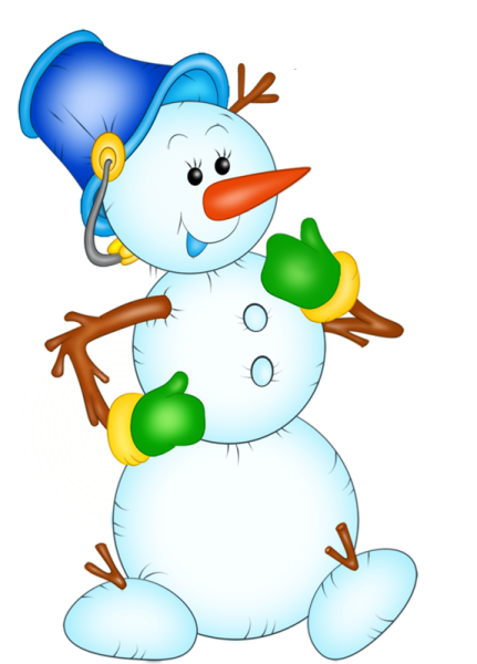 Снеговик без фона