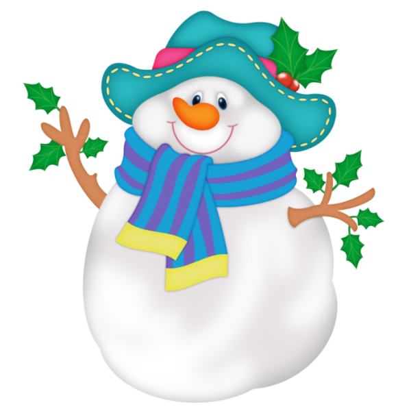 Снеговик рисунок