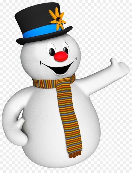 Снеговик на лыжах