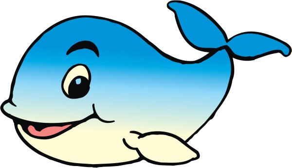 Кит из мультфильма