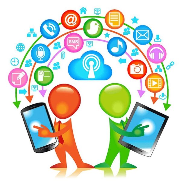 Информационные технологии на белом фоне